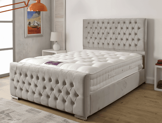 Florida Ottoman Bed UK - Detail view of premium ottoman bed from Newcastle Beds UK